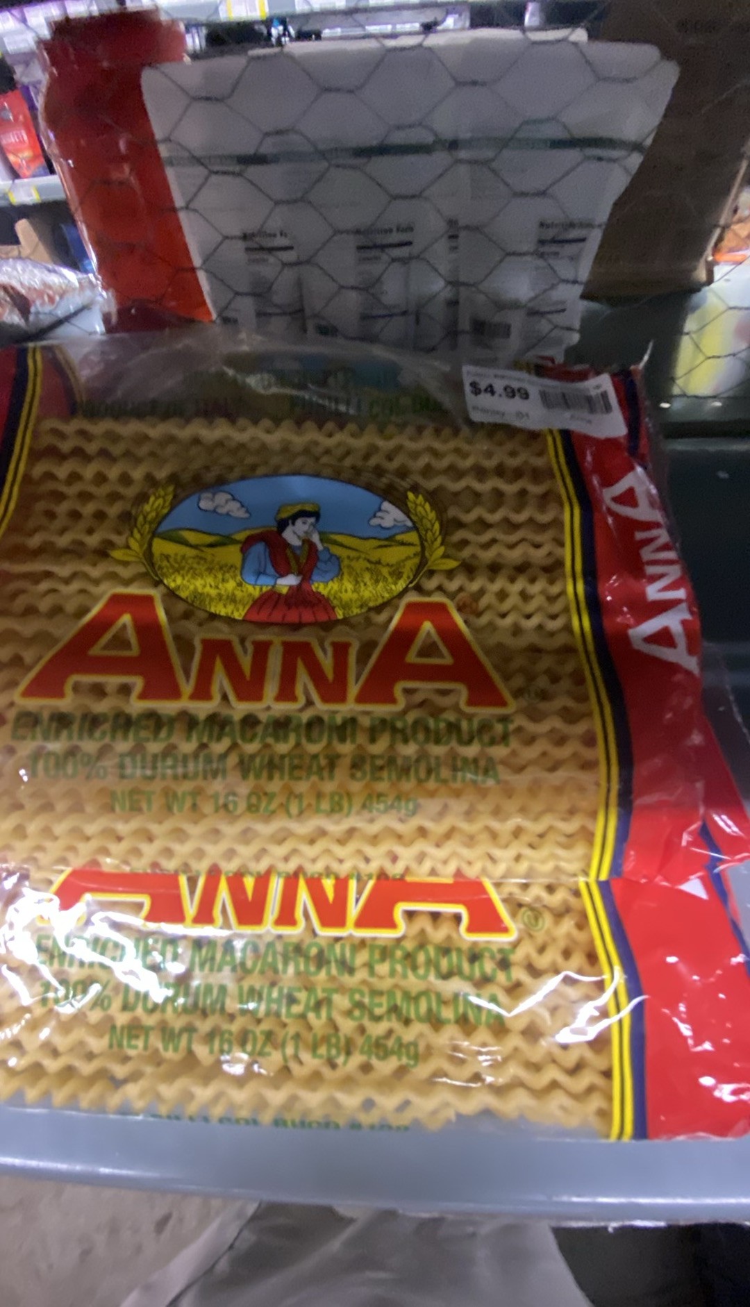 ANNA, FUSILLI, ENRICHED MACARONI PRODUCT 1lb