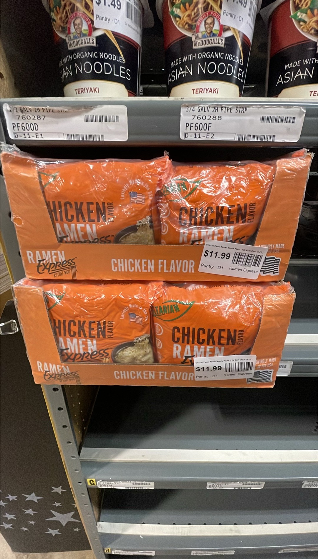 RAMEN EXPRESS Chicken Flavor Ramen Noodle Packs  3 Oz Each (Pack Of 24) | Animal-free Ramen Noodles | All Plant-based | Made in U.S. with finest American flour