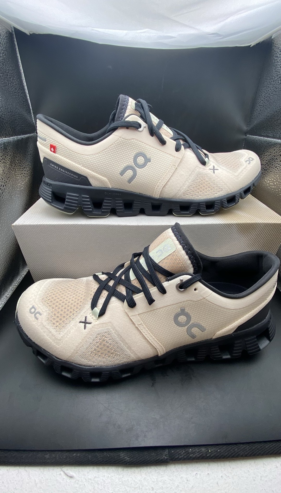 On Cloud X 3 Training Shoe in Fawn/Magnet at Nordstrom, Size 8.5