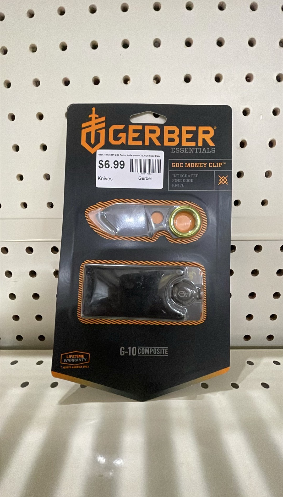 Gerber Gear 31-002521N GDC Pocket Knife Money Clip, GDC Fixed Blade Knife and Case, EDC Gear, Stainless Steel (B00HO02V1A)