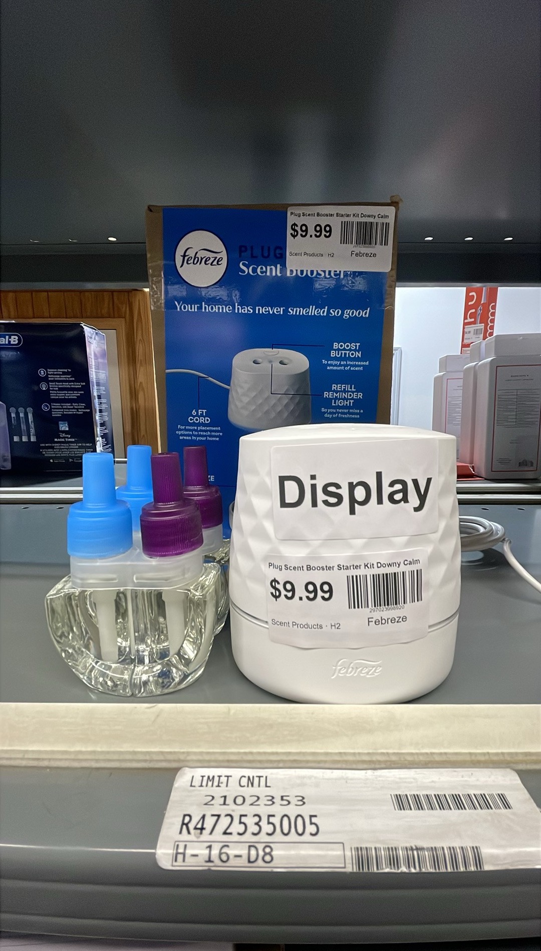Febreze Plug Scent Booster Starter Kit Downy Calm