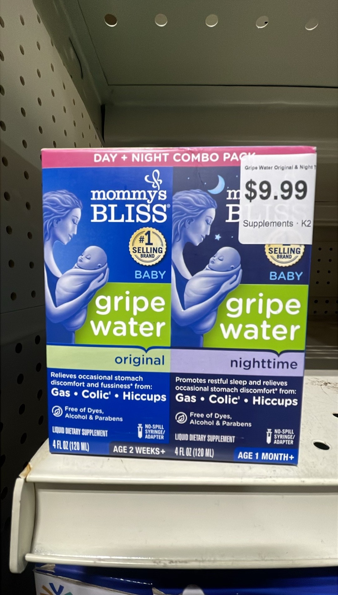 Mommy s Bliss Gripe Water Original & Night Time Combo Pack - Soothing Relief for Babies