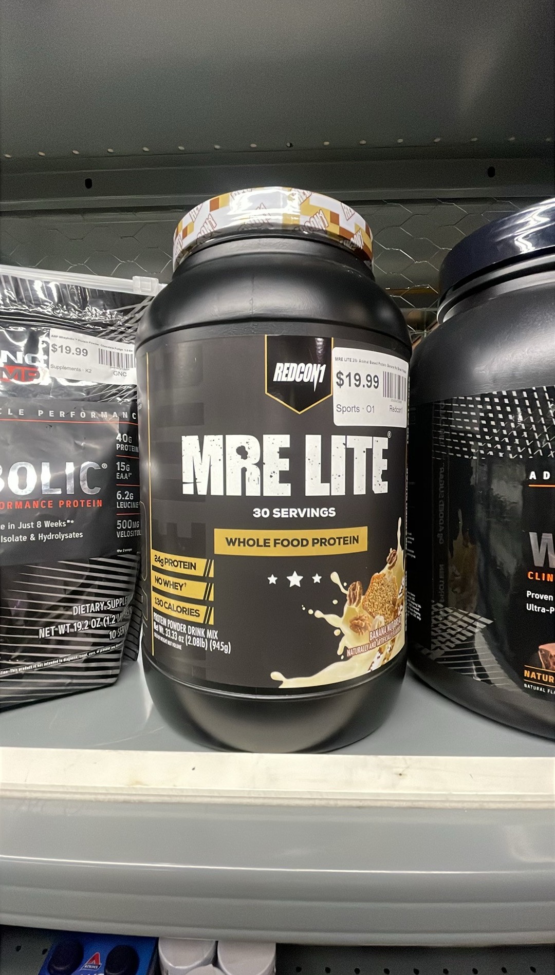 Redcon1  MRE LITE 2lb  Animal Based Protein  Banana Nut Bread  Powder  30 Servings