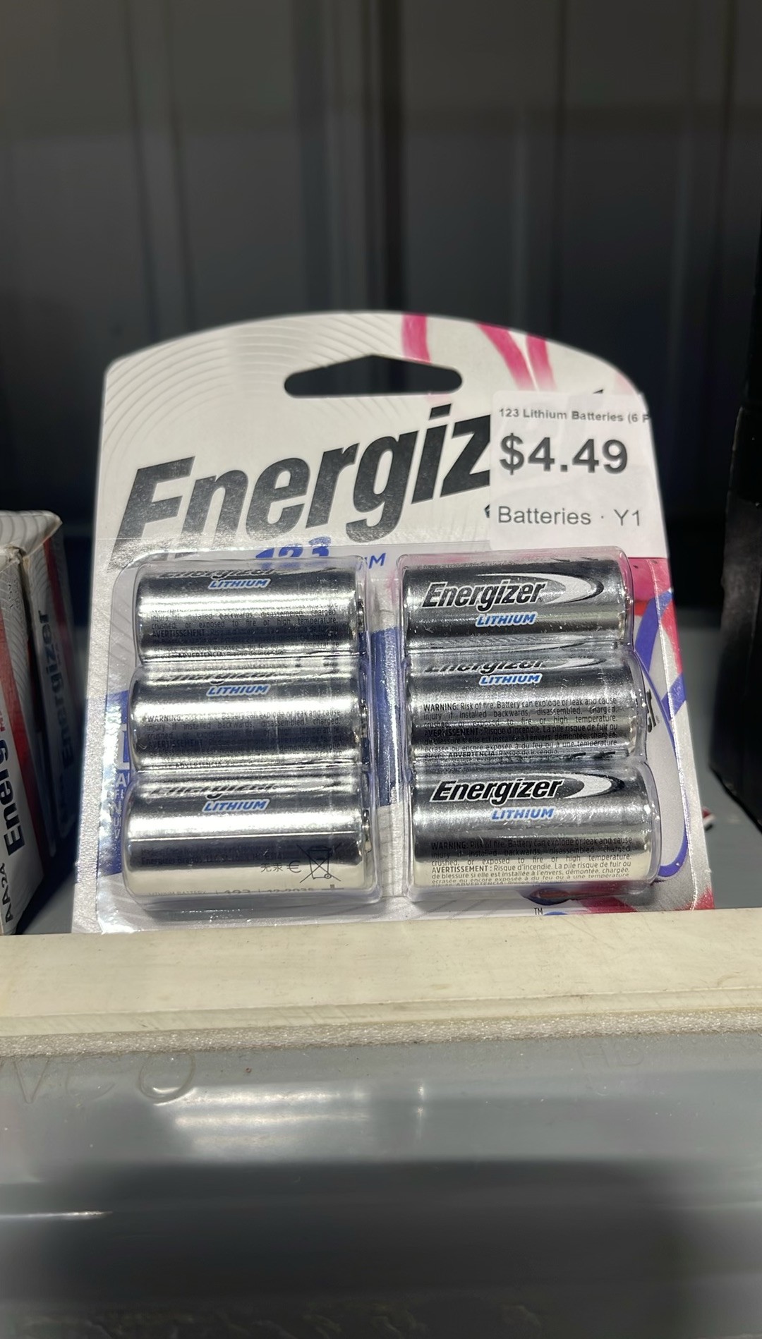 Energizer - 123 Lithium Batteries (6 Pack), 3V Photo Batteries