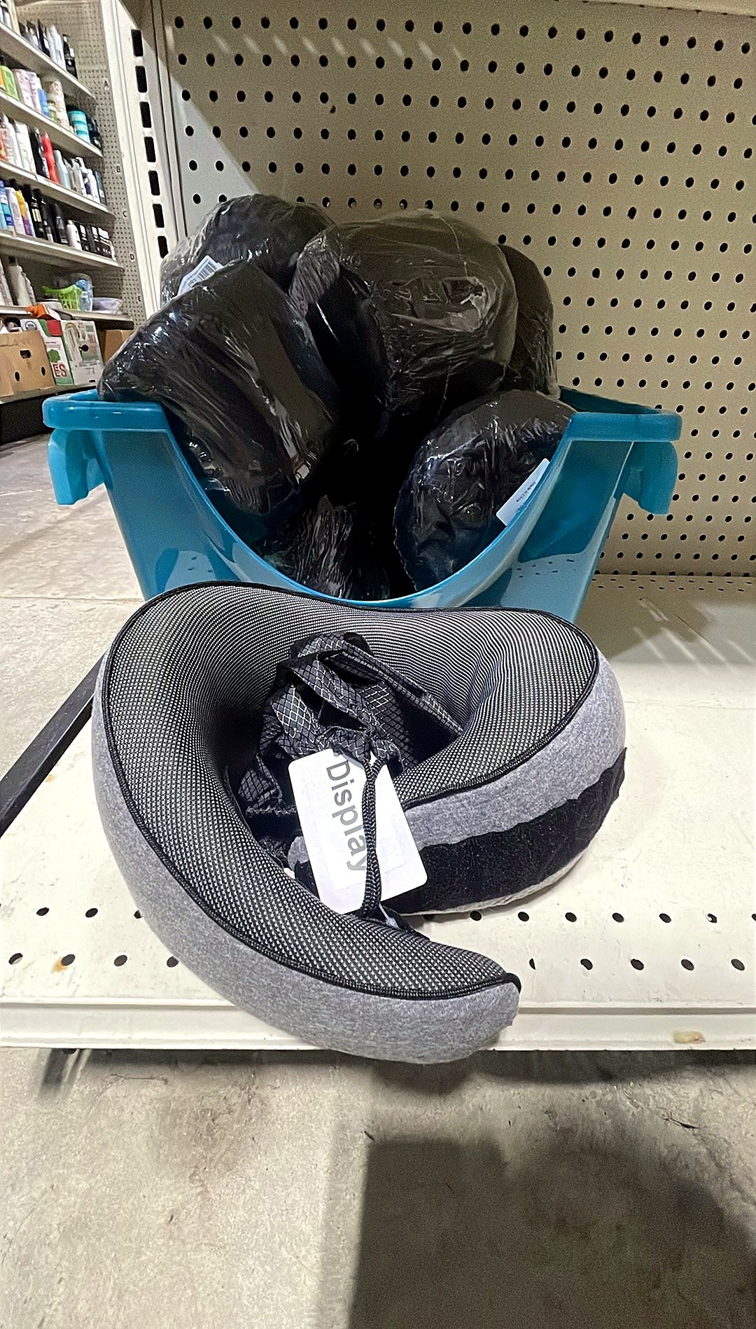 Travel Neck Pillow for Travel, Car & Flights (Dark Grey)