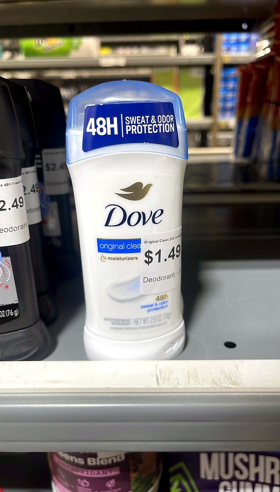Dove Original Clean 24h Invisible Solid Antiperspirant Deodorant / STICK