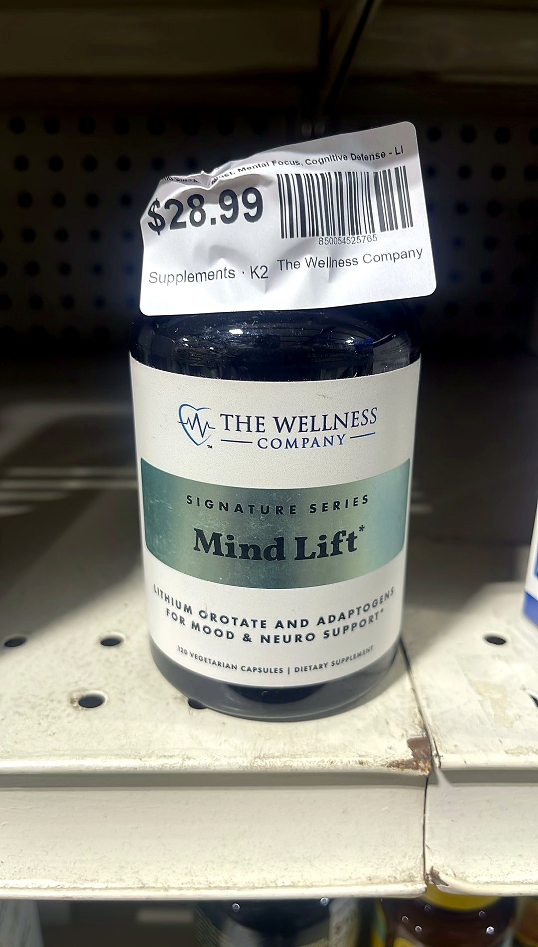 Mind Lift - Mood Boost, Mental Focus, Cognitive Defense - Lithium, GABA, DHA L-Phenylalanine | 120ct (2 Month Supply)