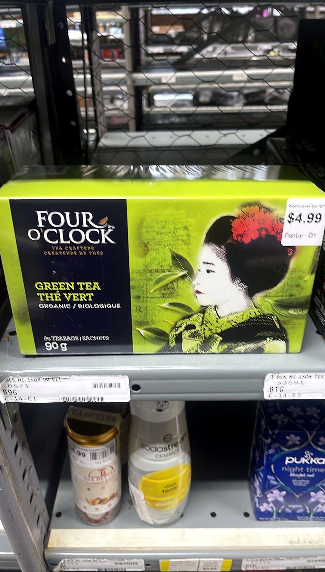 Four O'clock Organic Green Tea - 60 Tea Bag by A2AWorld Green Tea