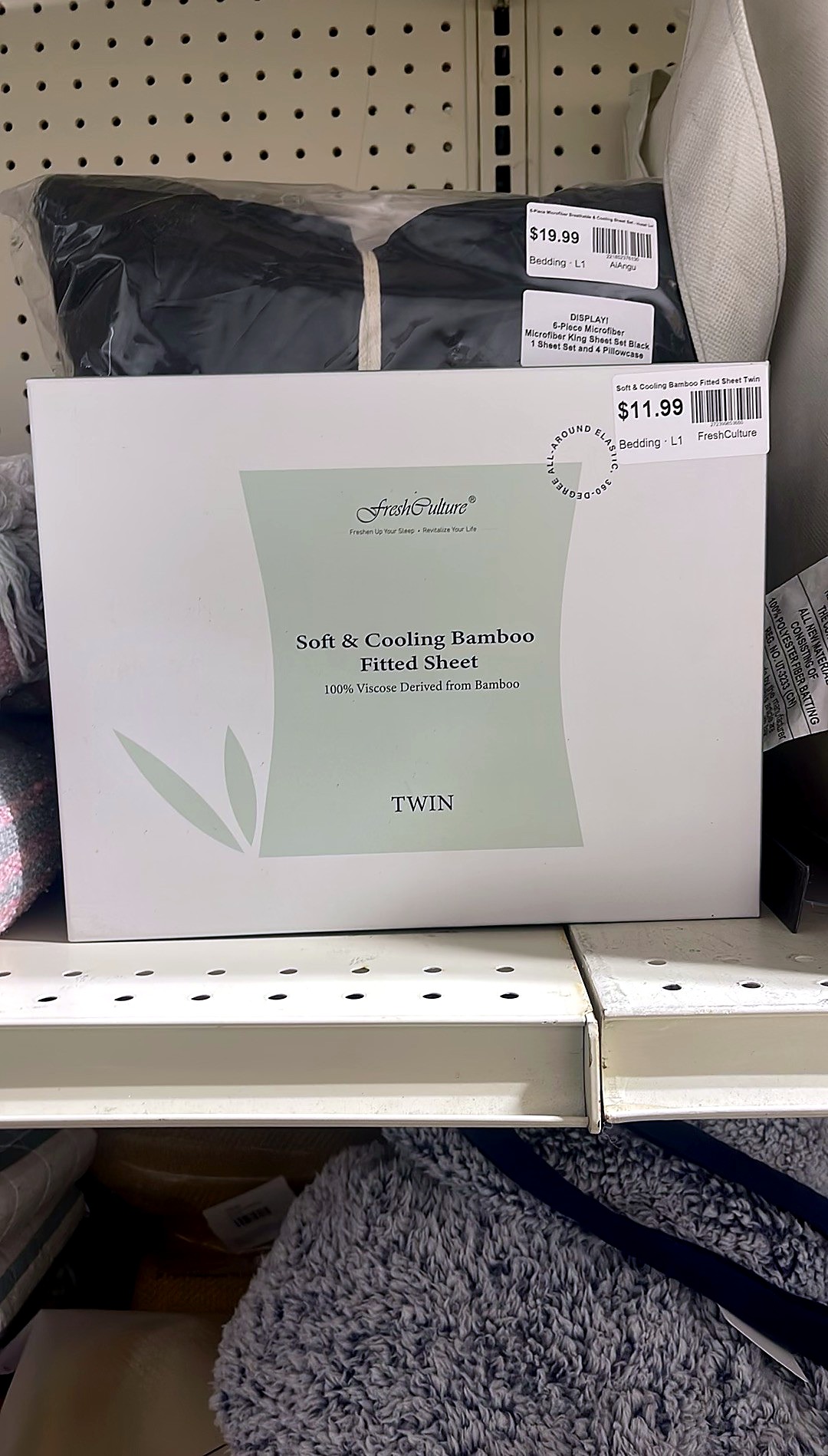 Soft & Cooling Bamboo Fitted Sheet Twin
