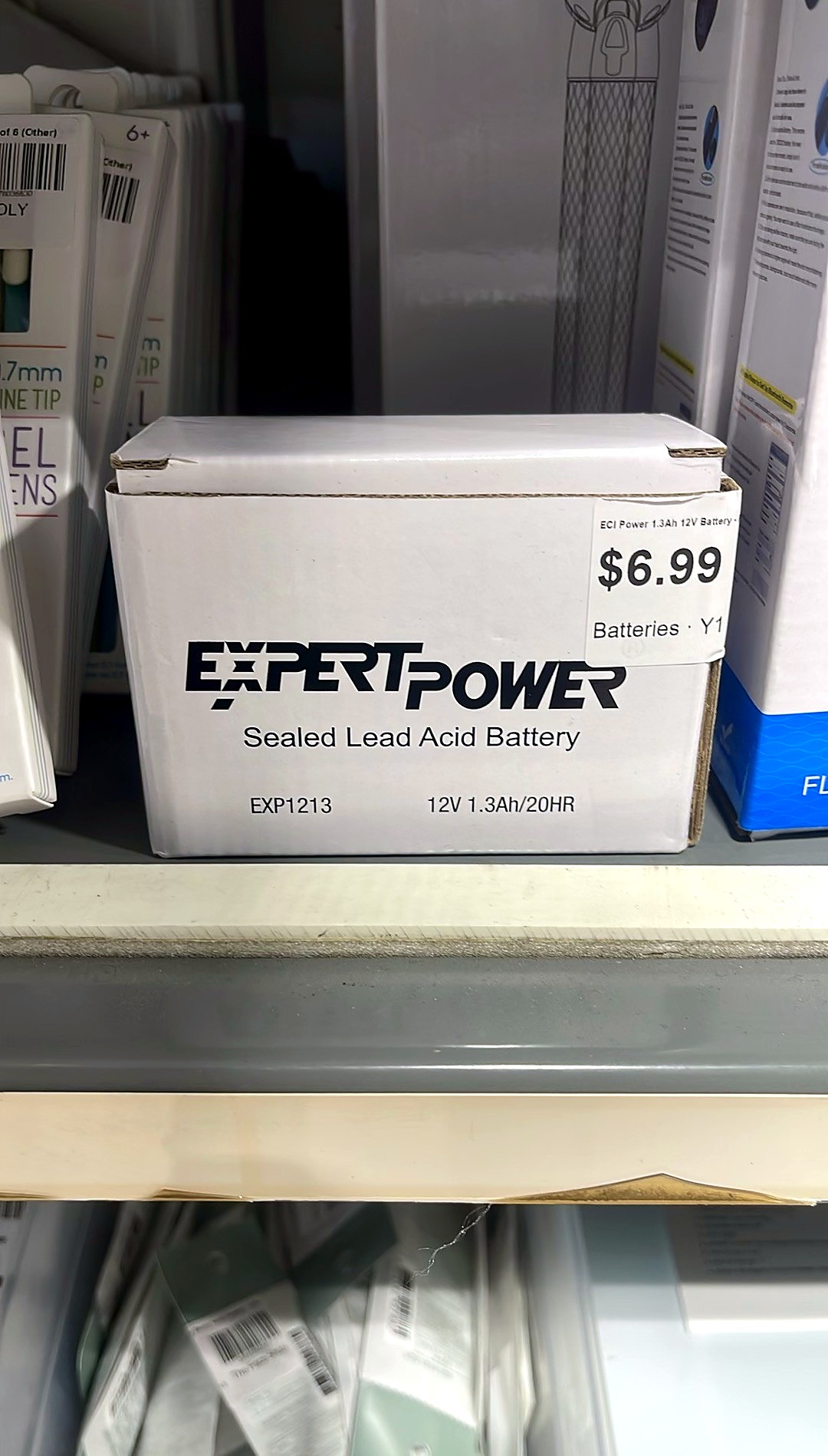 ECI Power 1.3Ah 12V Battery - Rechargeable SLA AGM with F1 Terminals, Sealed Lead Acid Small 12 Volt Battery Replacement Backup for Auxiliary, Mower, UPS, Security Equipment, Alarm Batteries