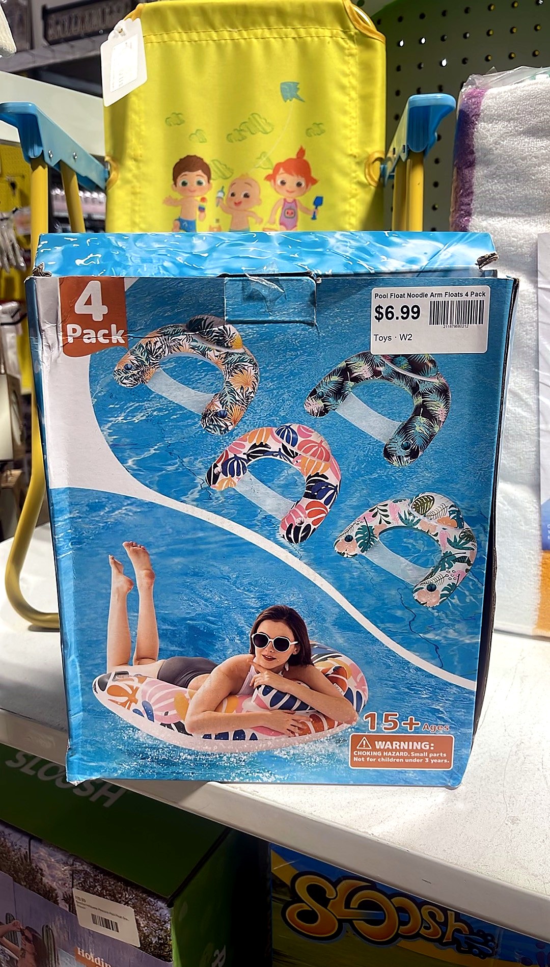 Pool Float Noodle Arm Floats 4 Pack