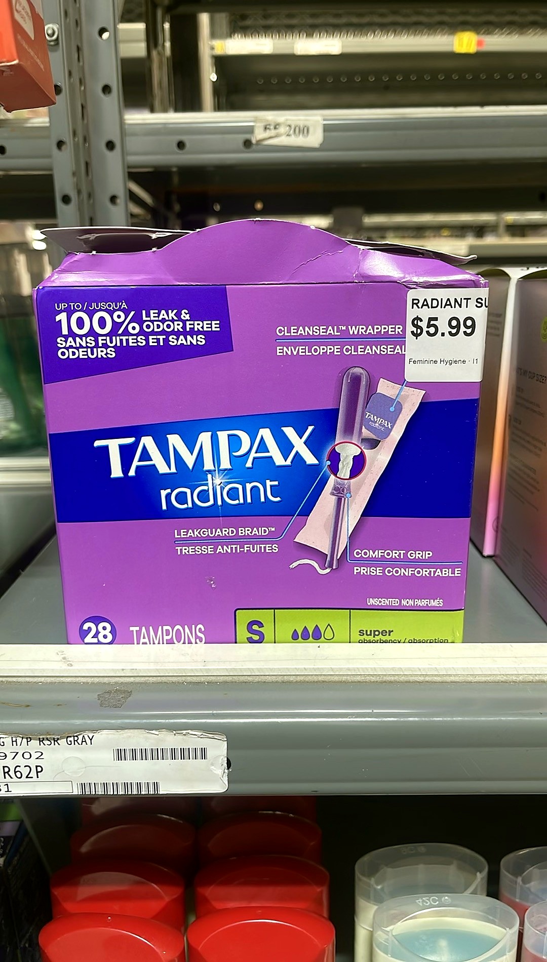 TAMPAX RADIANT SUPER