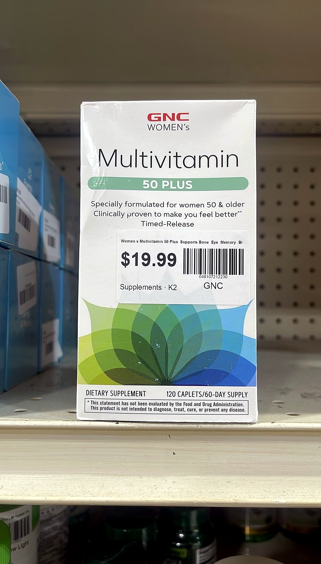 GNC Women s Multivitamin 50 Plus Supports Bone Eye Memory Brain and Skin Health with Vitamin D Calcium and B12 Helps Increase Energy Production 120 Caplets
