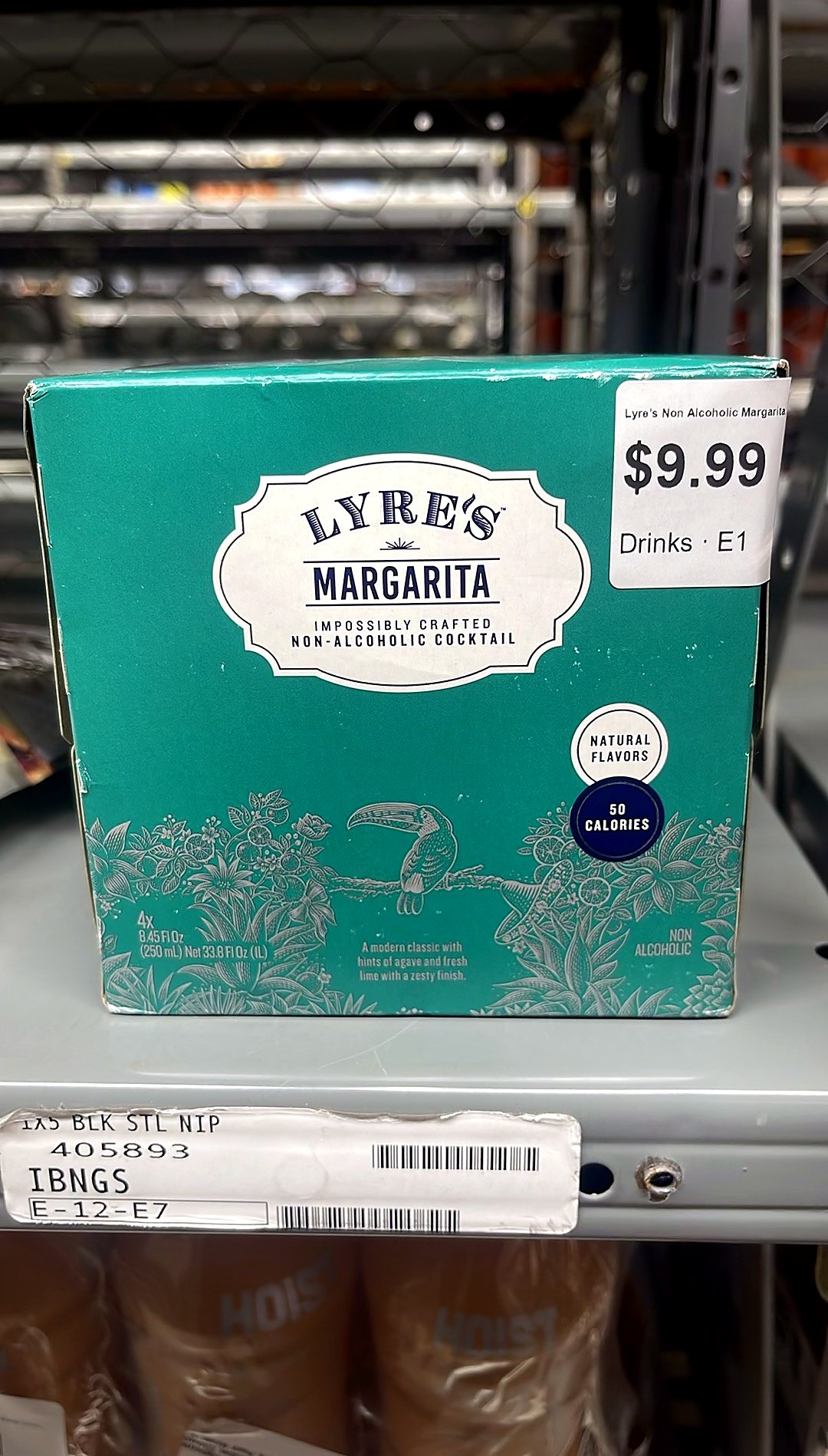 Lyre’s Non Alcoholic Margarita, Award-Winning Alcohol Free Margarita Cans, Ready-to-Drink Mocktail Made in the USA with Premium Zero Proof Tequila, 50 Calories Per Can, 4-Pack (8.45 Fl Oz x 4)
