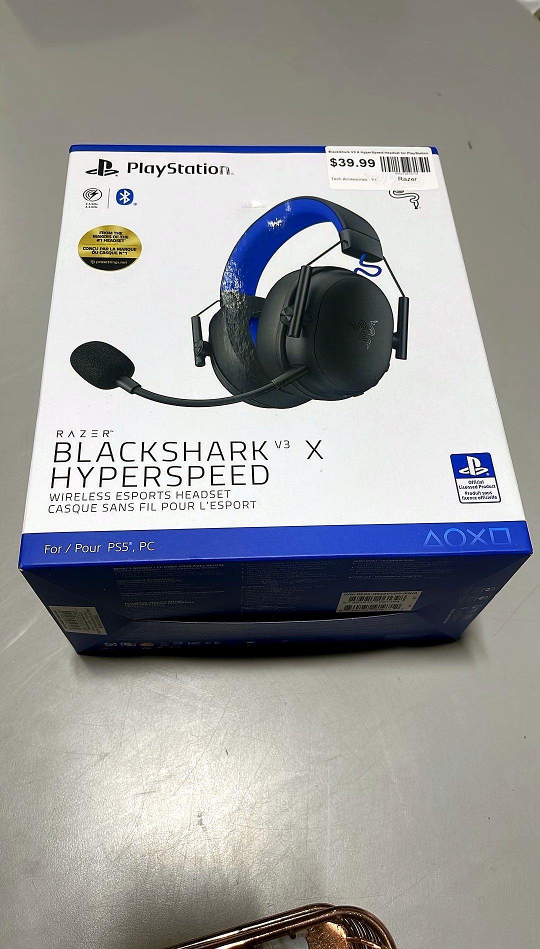 Razer BlackShark V3 X HyperSpeed Headset for PlayStation