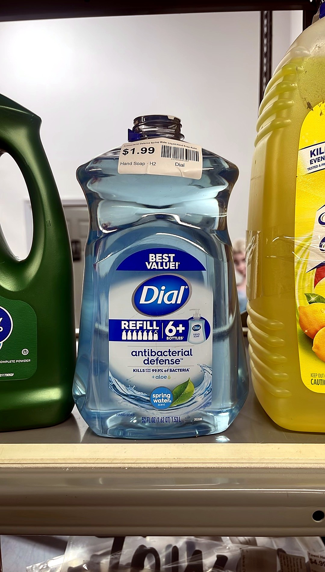 Dial Antibacterial Defense Spring Water Liquid Hand Soap Refill 52 fl oz
