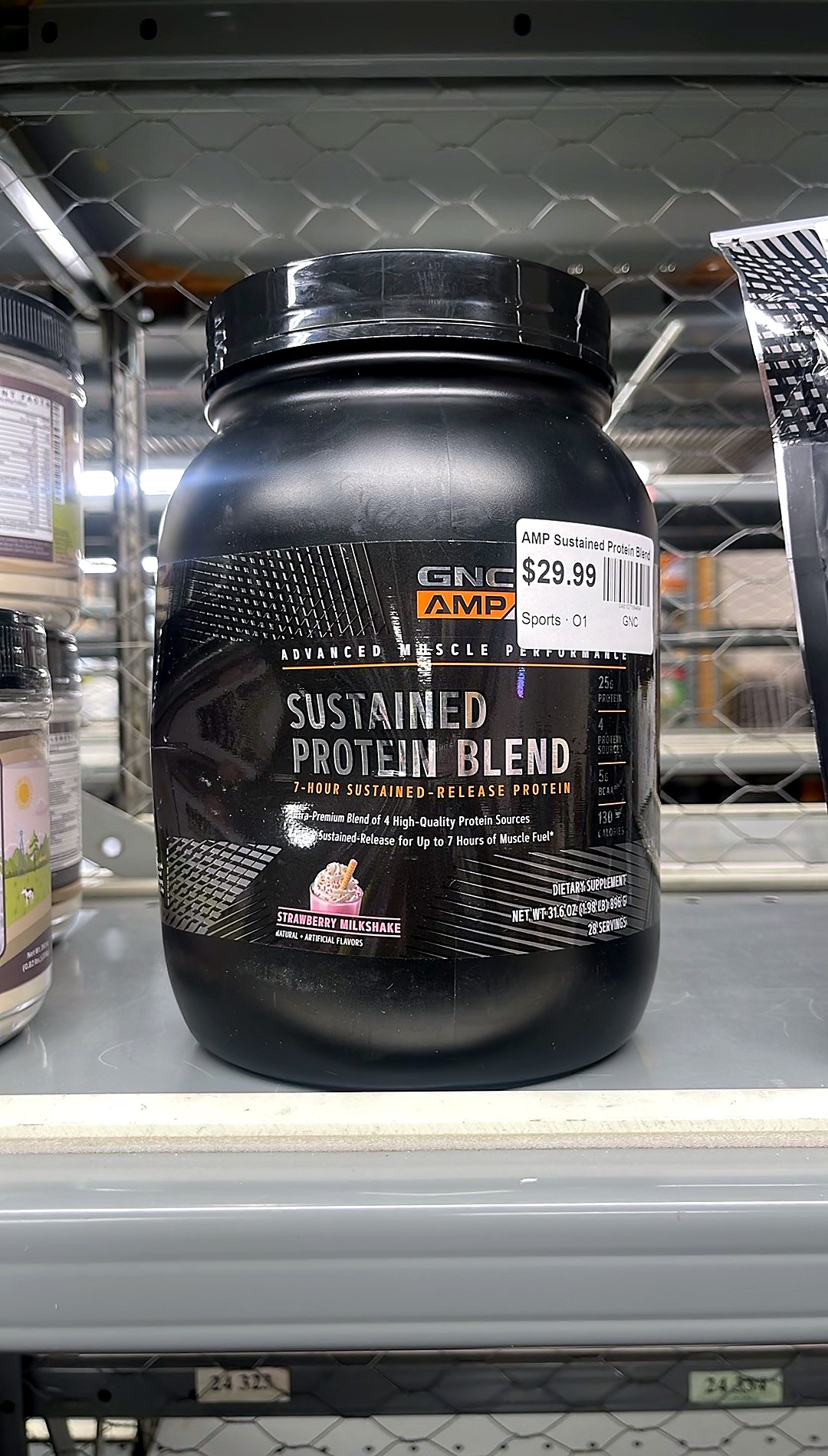 GNC AMP Sustained Protein Blend