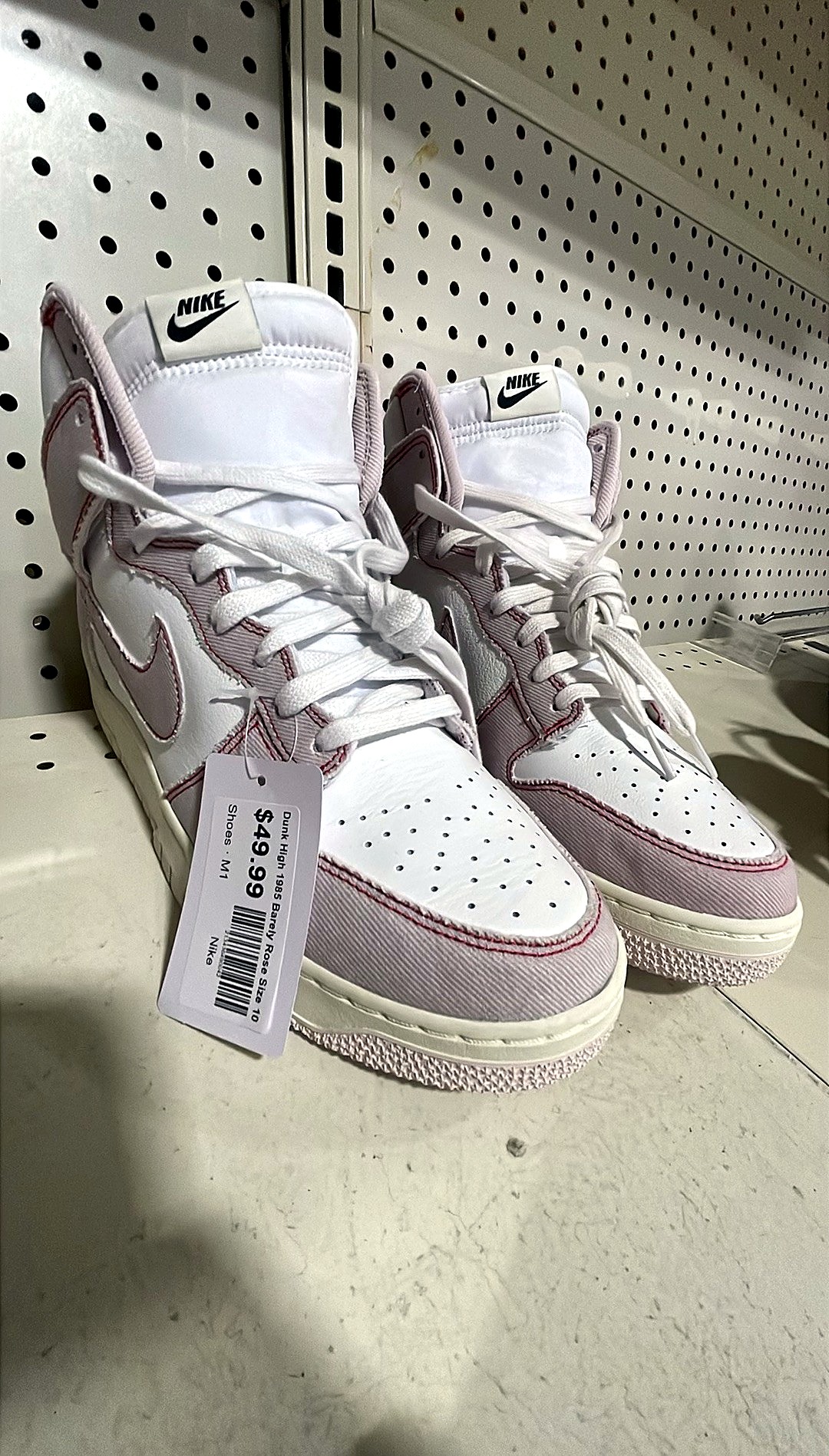Nike Dunk High 1985 Barely Rose Size 10