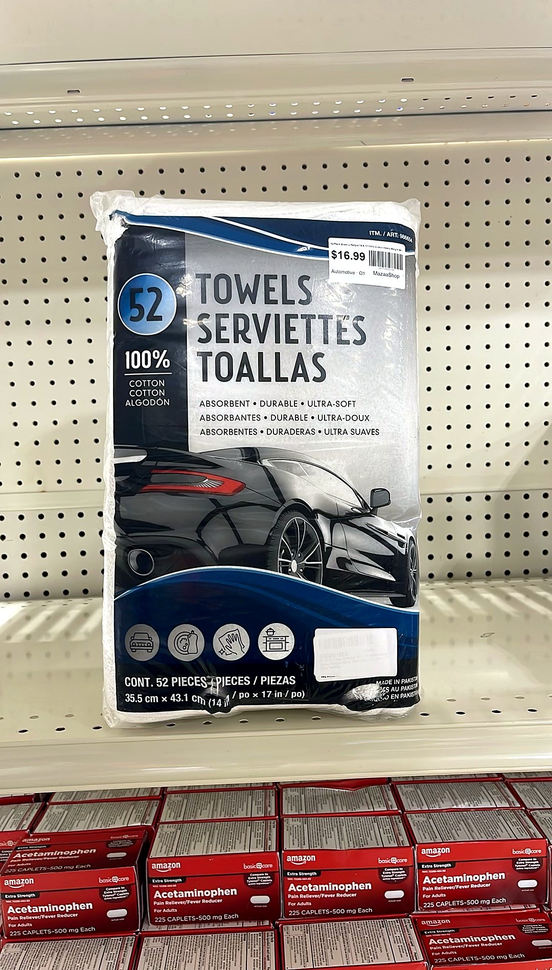 52 Pack Green Lifestyle 14 X 17 100% Cotton Heavy Weight Wring Spun Soft Terry Loop Shop Towels