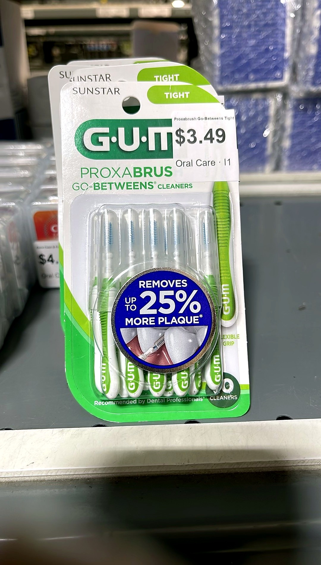 GUM Proxabrush Go-Betweens Tight Interdental Brushes Soft Bristled Dental Picks 10 Count
