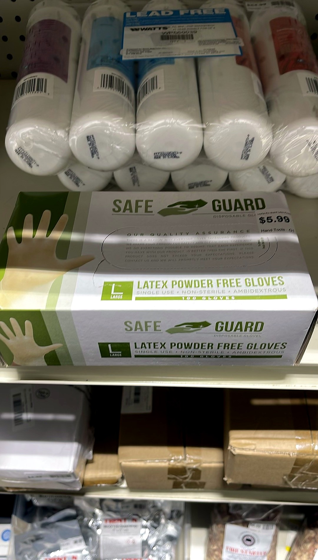 Layflat Pro Guard Latex-Powdered General Purpose Glove Large Pack of 100