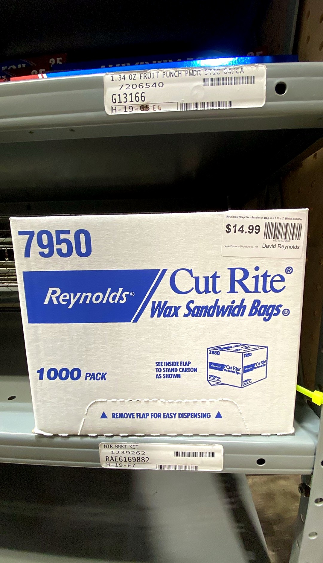 Reynolds Wrap Wax Sandwich Bag, 6 x 1.10 x 7, White, 600/Case