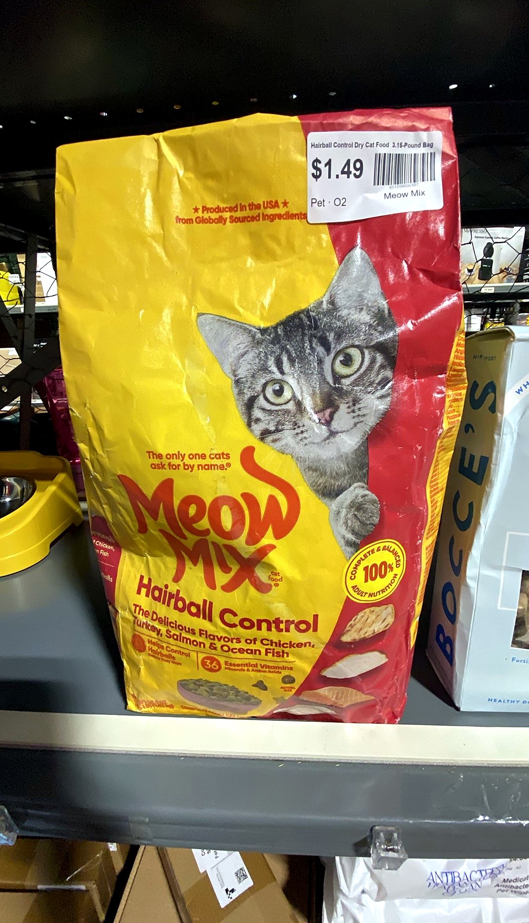 Meow Mix Hairball Control Dry Cat Food 3.15-Pound Bag