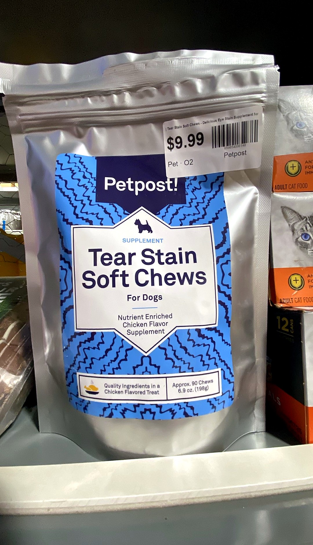 Petpost | Tear Stain Soft Chews - Delicious Eye Stain Supplement for Dogs - 90ct