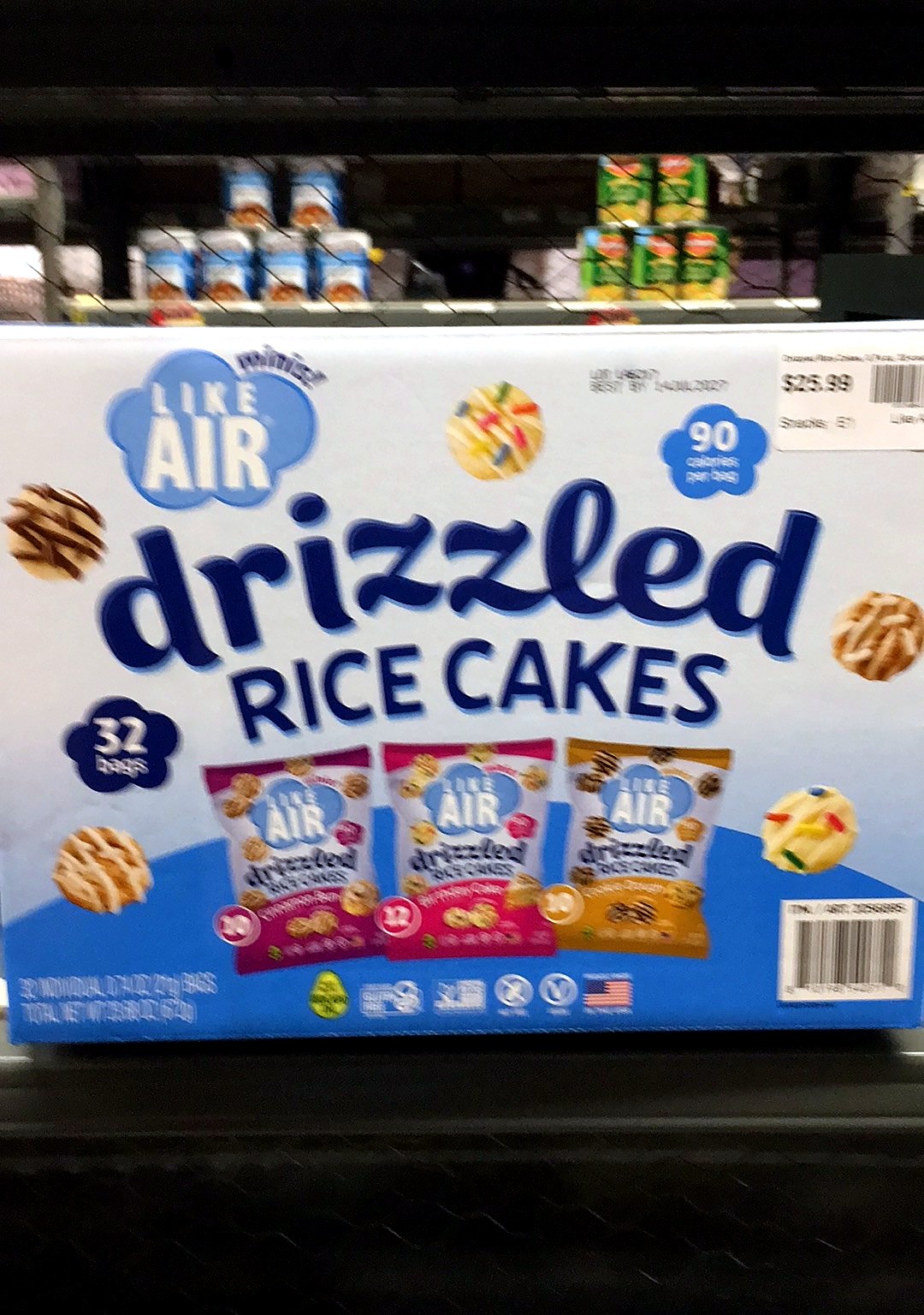 Like Air Drizzled Rice Cakes, 0.74 oz, 32-count
