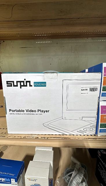 Portable Video Player with Swivel Screen and Rechargeable Battery (PDVD969)