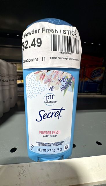 Secret Antiperspirant/Deodorant Powder Fresh / STICK