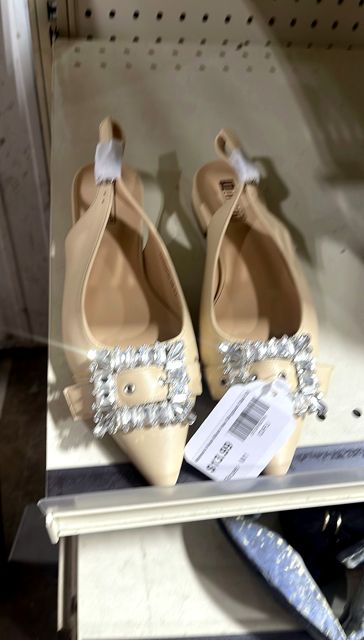 Women's Nude Block Heel Slingback Size 5.5