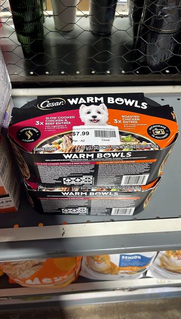 Cesar Warm Bowls Chicken and Beef Flavor Variety Pack Adult Wet Dog Food - 16.2oz/6ct