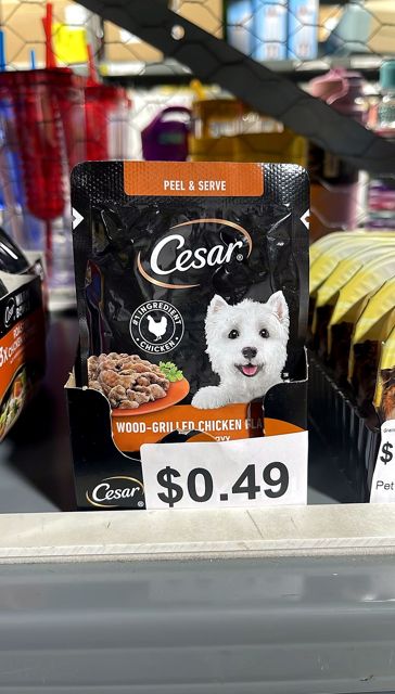 Cesar Pouch Grilled Chicken Flavor Wet Dog Food - 1.76oz