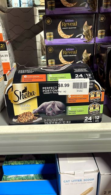 Sheba Perfect Portions Cuts in Gravy Chicken and Turkey Flavor Variety Pack Wet Cat Food - 2.64oz/12ct