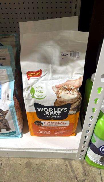 World s Best Cat Litter Lotus Blossom Litter | Flushable | 99% Dust Free | Clumping | 8 lb