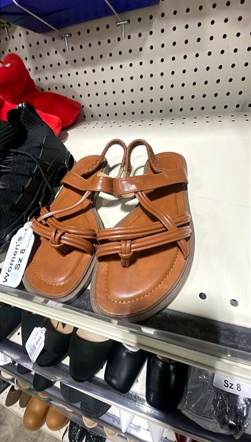 Strappy Brown Sandals Size 8