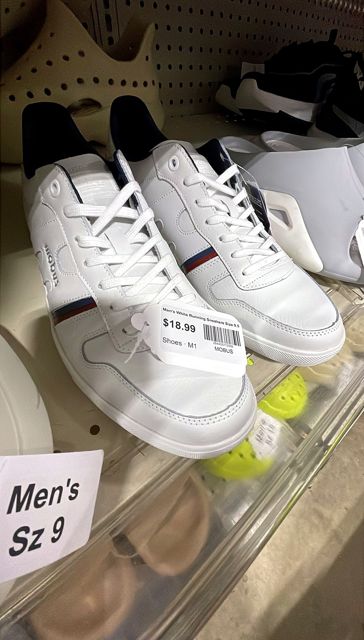 Men's White Running Sneakers Size 9.5