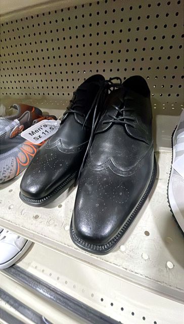 Men's Black Oxford Dress Shoes Size 11.5