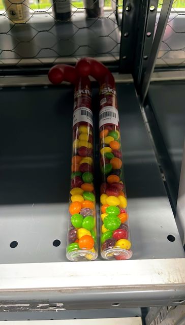 Skittles Filled Christmas Candy Canes - 2.6oz