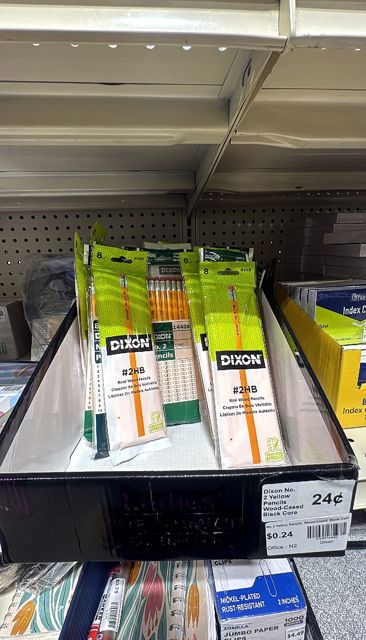 Dixon No. 2 Yellow Pencils  Wood-Cased  Black Core