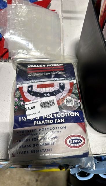 Patriotic Pleated Fan