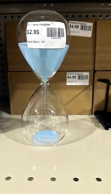 Blue Sand Hourglass