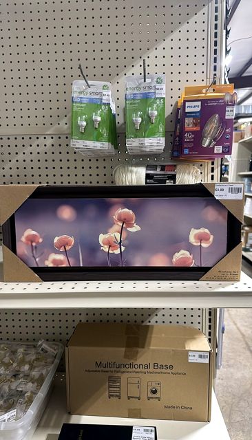 Floating Art on L Frame
