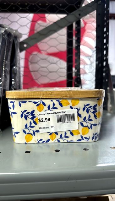 Lemon Themed Butter Dish