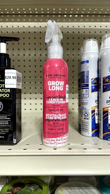 Marc Anthony Grow Long Biotin Leave In Conditioner Spray & Hair Detangler - 8.4 fl oz: Moisturizing, For All Hair Types, Paraben-Free
