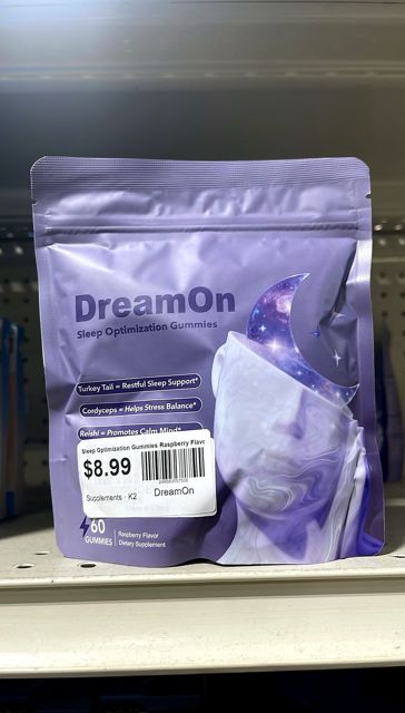 DreamOn Sleep Optimization Gummies Raspberry Flavor 60 Count