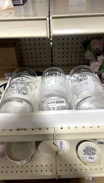 Set Of 3 Cat Treat Jars Apothecary Jars