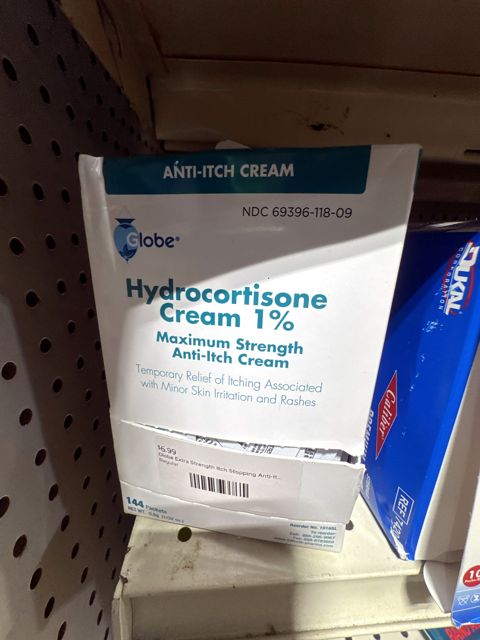 Globe Extra Strength Itch Stopping Anti-Itch Cream  with Histamine Blocker, DiphenhydRAMine HCL Topical Analgesic