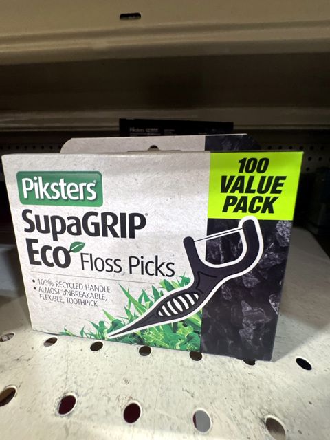 Piksters Supagrip Eco Floss Picks 100 Count Value Pack
